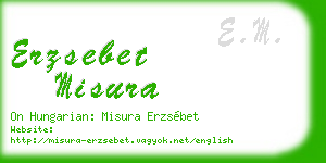 erzsebet misura business card